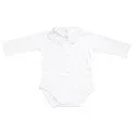 Long sleeve body white with collar - Rompers and bodies for every occasion | Stadtlandkind