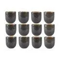Villa Collection Coffee Cup 0.4 l, 12 pieces, Grey - Glasses and cups for every taste | Stadtlandkind