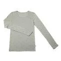Chemise à manches longues pour femmes TORTIN Platinum Grey - Des vêtements de nuit pour toutes les saisons, fabriqués dans des matières douces | Stadtlandkind