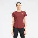T-shirt femme Accelerate manches courtes bourgogne - Peut être utilisé comme basique ou pour attirer l'attention - superbes chemises et tops | Stadtlandkind