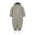 Combinaison de pluie Orion Suit Blue Dew Stripe - Une veste de pluie pour les voyages sous la pluie avec votre bébé | Stadtlandkind