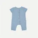 Baby one-piece Luca Blue - Sustainable baby fashion made from high quality materials | Stadtlandkind