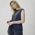 Cupro Sleeveless Top Midnight Blue - Great shirts and tops for mom and dad | Stadtlandkind