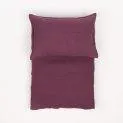 Pillowcase Linus uni plum 40x60 cm - Beautiful items for the bedroom | Stadtlandkind