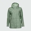 Veste de pluie pour femmes Vera hedge green - La veste un peu différente - à la mode et inhabituelle | Stadtlandkind