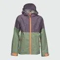 Children's rain jacket Puck purple plumeria - Different jackets made of high quality materials for all seasons | Stadtlandkind