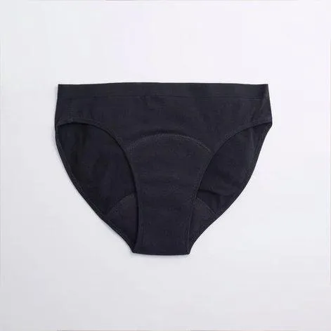 Menstruations-Unterhose Bikini Modell Medium Flow Black - ImseVimse 