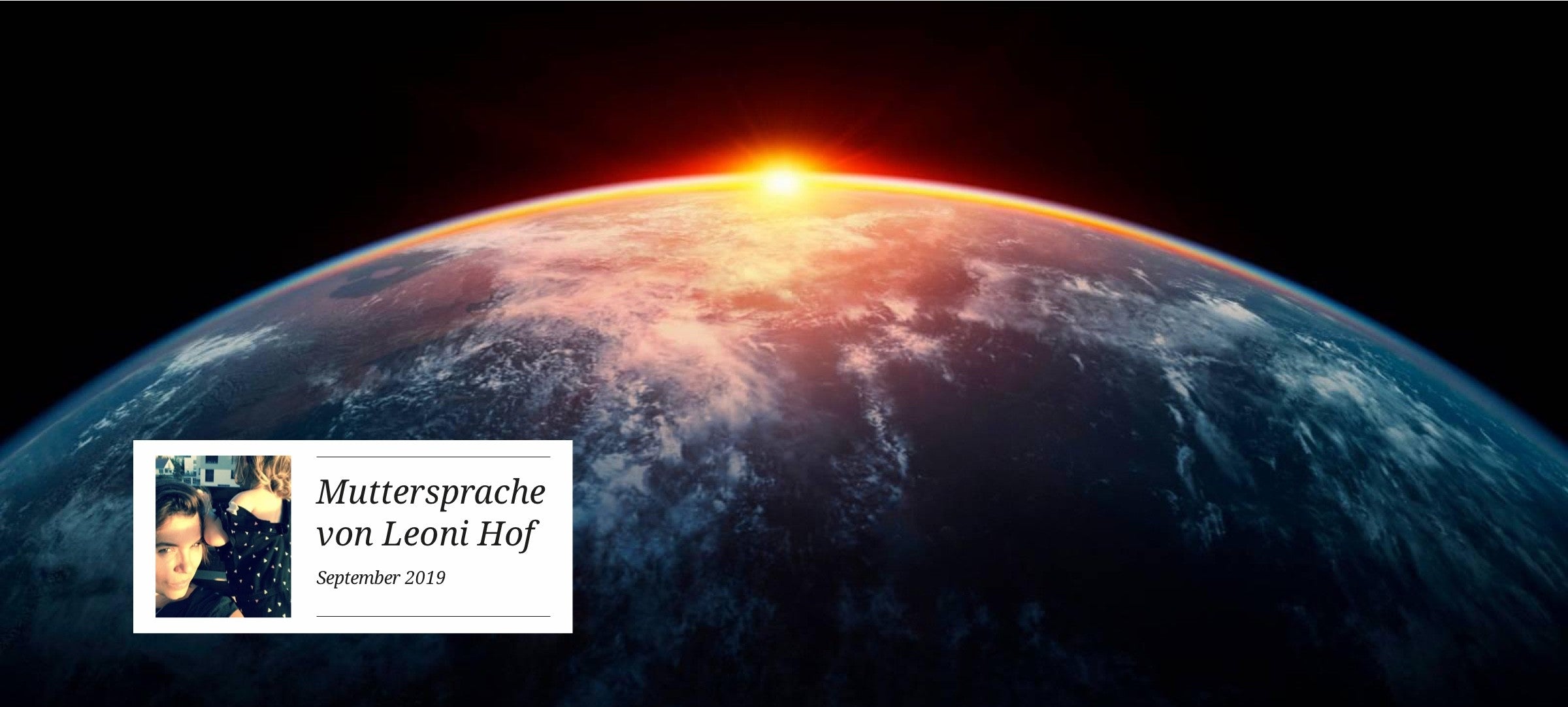 Nachhaltigkeit beginnt bei uns allen, sollte aber nicht da aufhören.