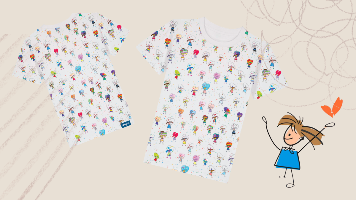 Mit dem SPOG Jubiläumsshirt für die Kinderkrebsforschung