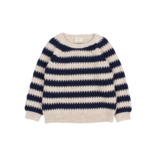 Pull en maille Stripes Navy