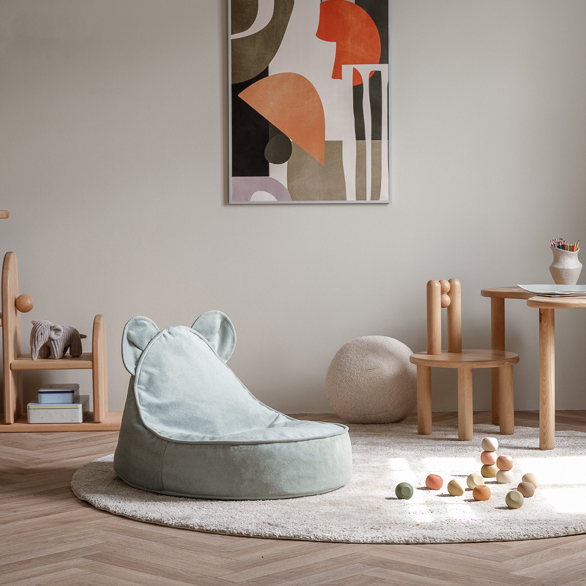 Wigiwama Bear Beanbag Vert Misty