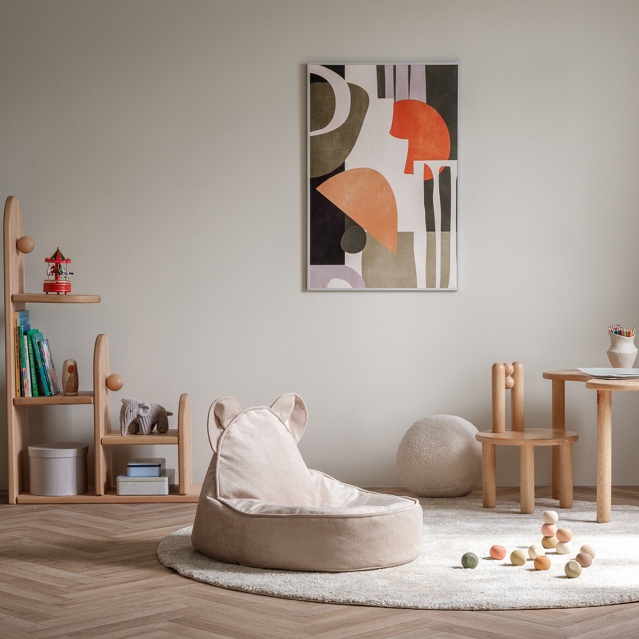 Wigiwama Bear Beanbag Dusty Beige