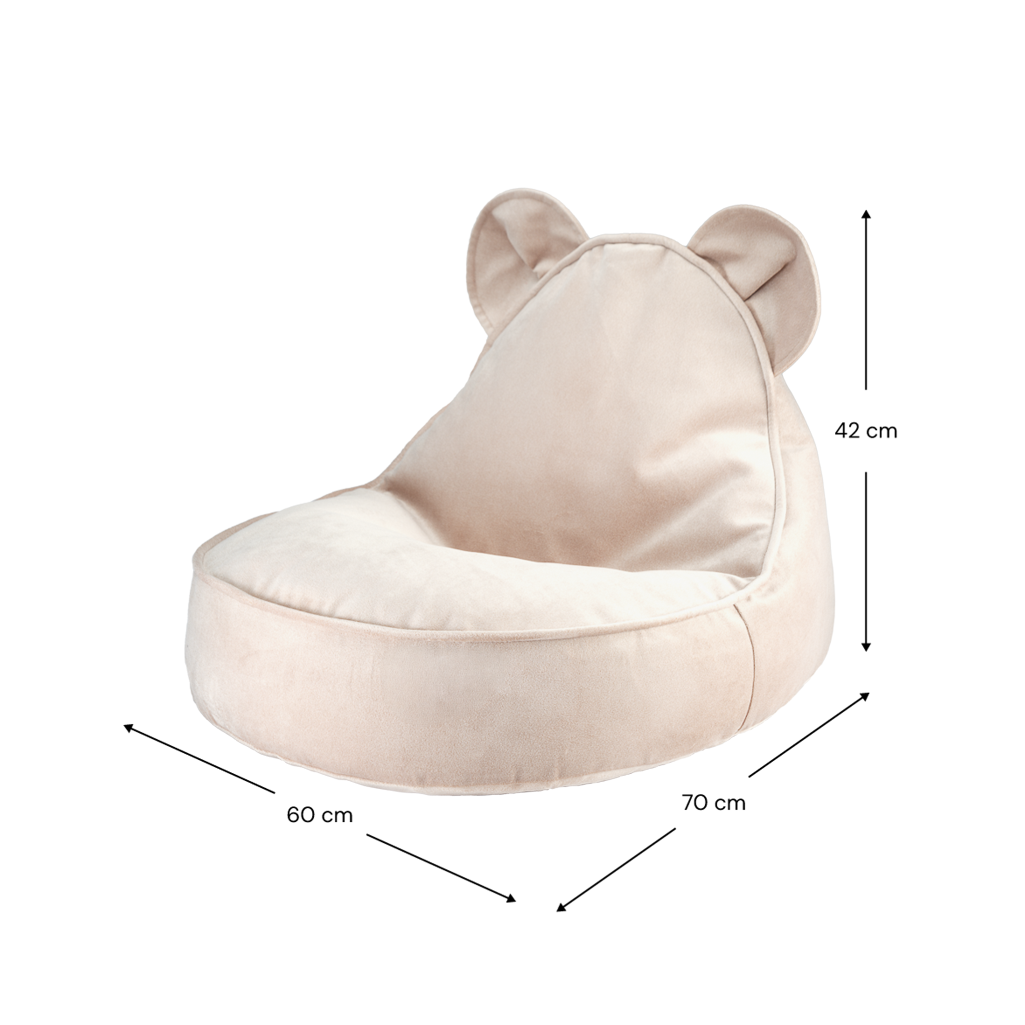 Wigiwama Bear Beanbag Dusty Beige