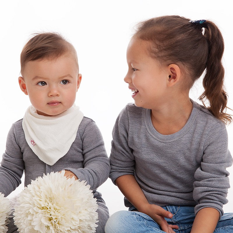 Écharpe bébé ESSERTS Merino Pearl White