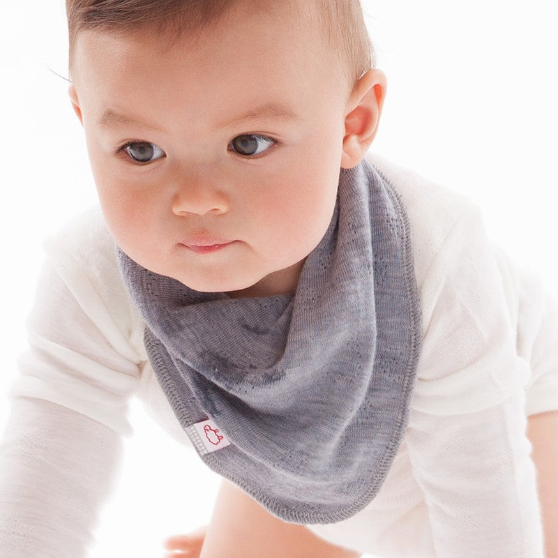 Baby scarf ESSERTS Merino Platinum Grey