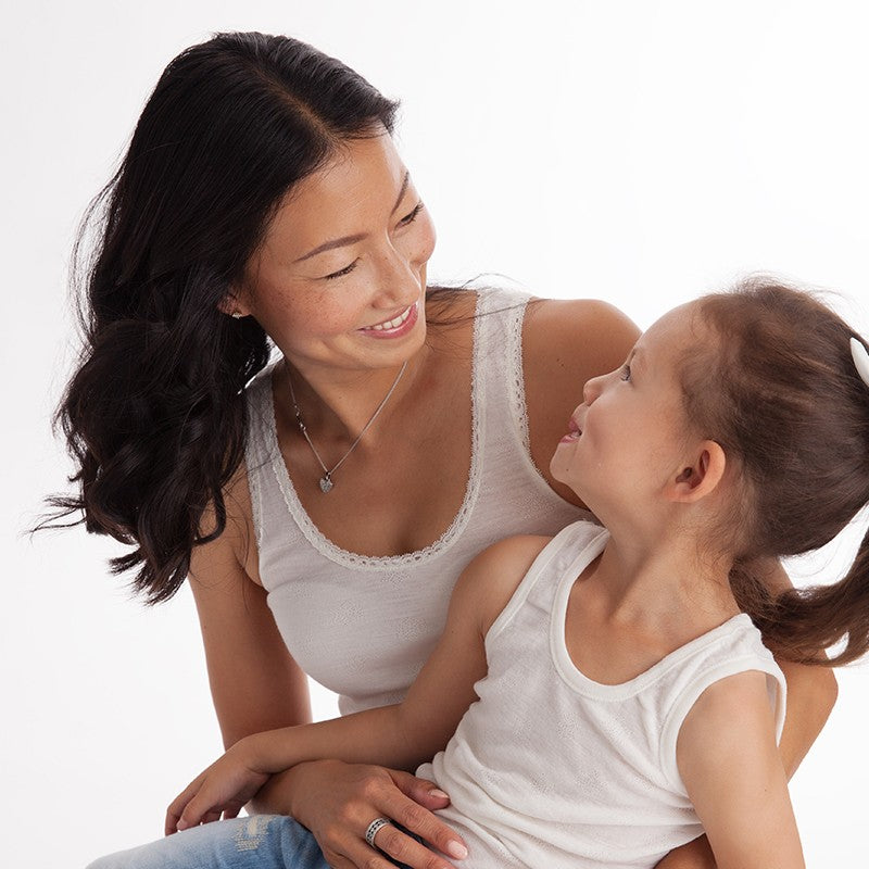 Top femme Mérino GRAND COMBIN Pearl White