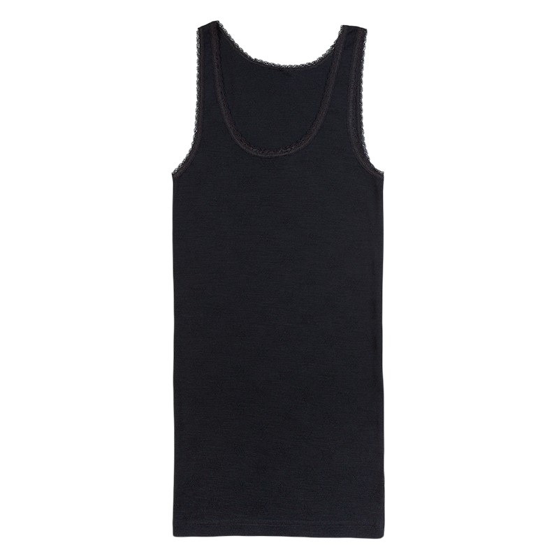 Top femme Mérinos GRAND COMBIN Noir