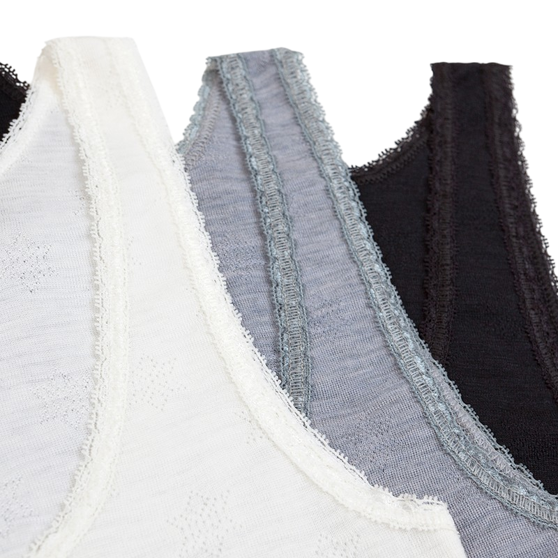 Women Top Merino GRAND COMBIN Black