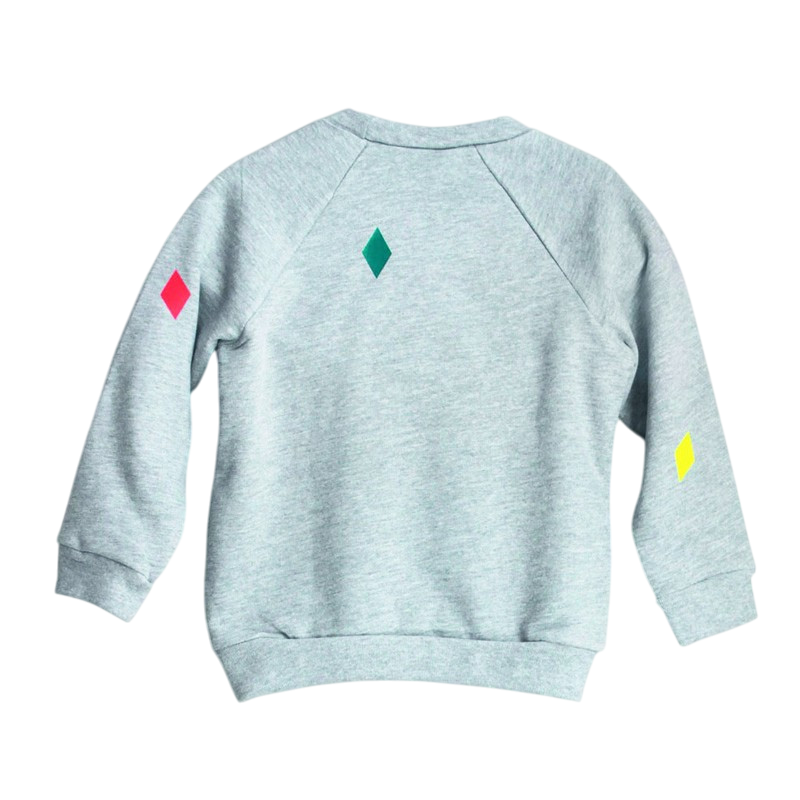 Sweatshirt Diamonds Grey