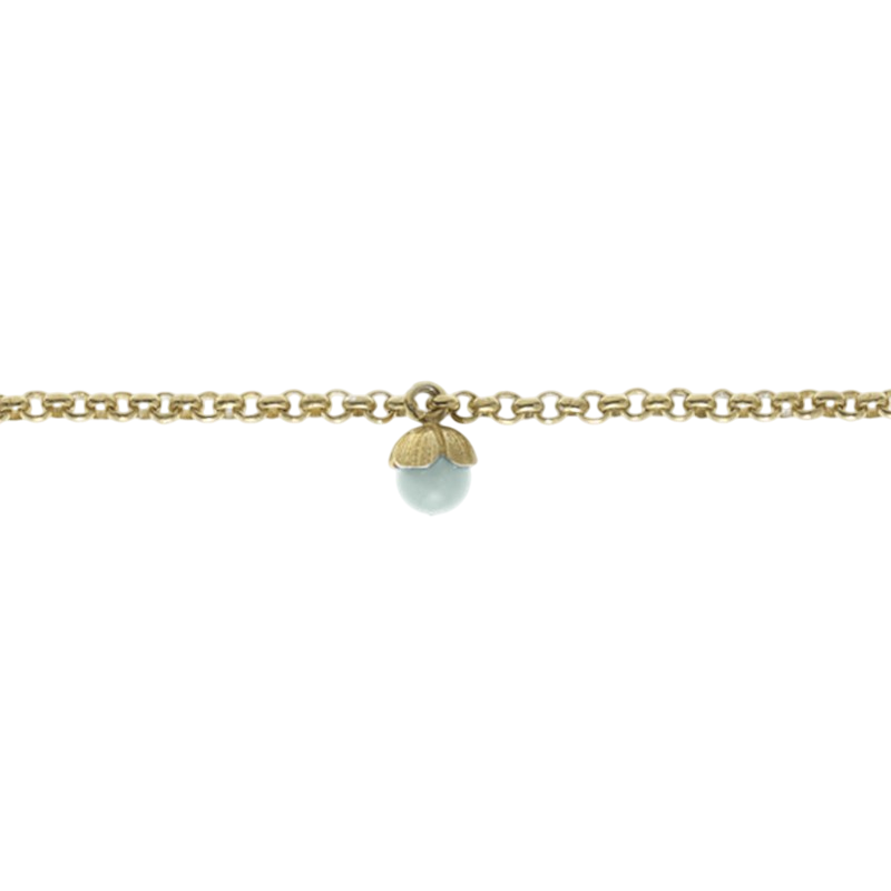 Bracelet pea gold-plated child