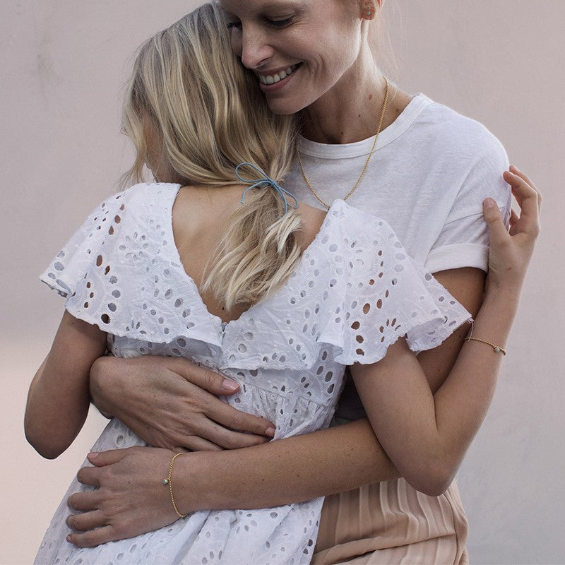 Bracelet pea gold-plated child