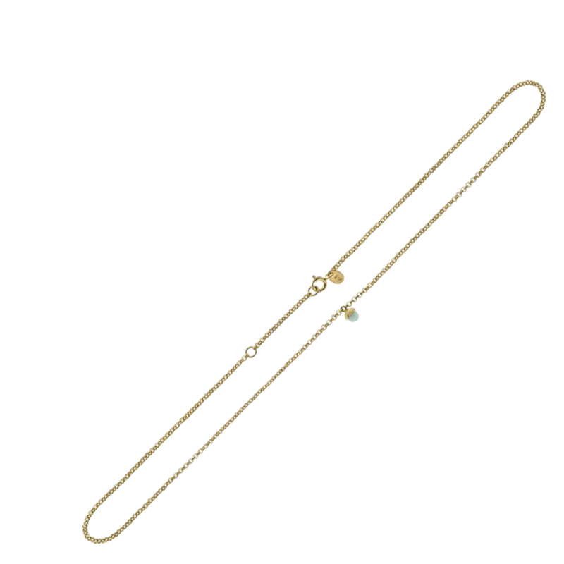 Child gold-plated pea necklace