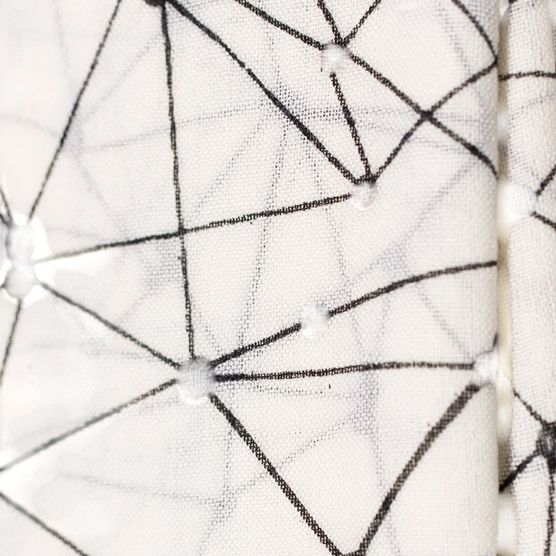 Woll-Schal Sterne Weiss