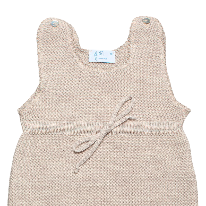 Dors-bien en laine mérinos avec pied beige-mélange