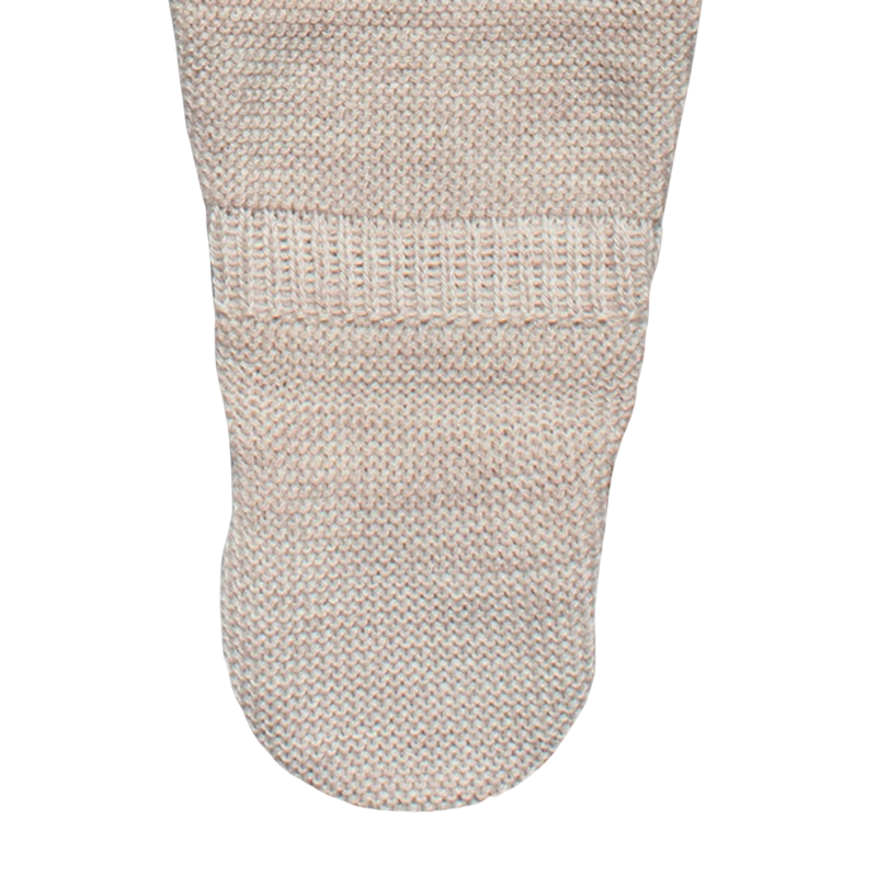 Dors-bien en laine mérinos avec pied beige-mélange