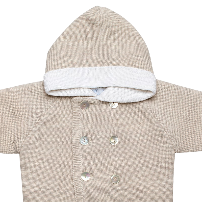 Mantel Merinowolle beige-mélange