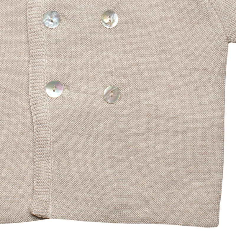 Mantel Merinowolle beige-mélange