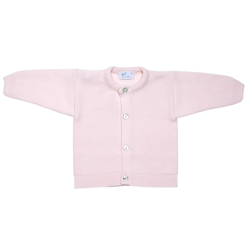 Babyjacke Merinowolle rosa