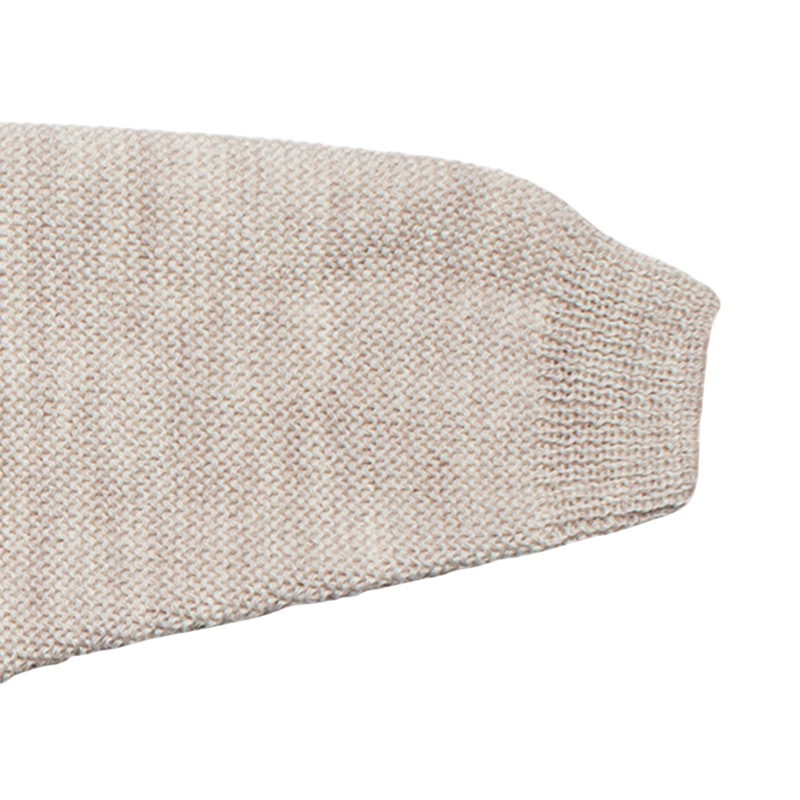 Baby jacket merino wool beige-mélange