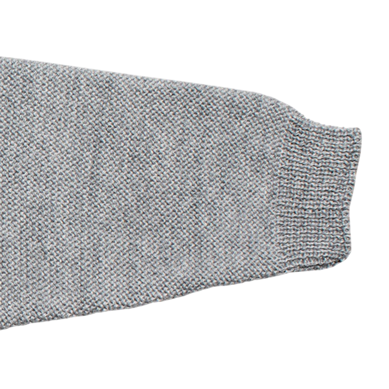 Baby jacket merino wool gray mélange