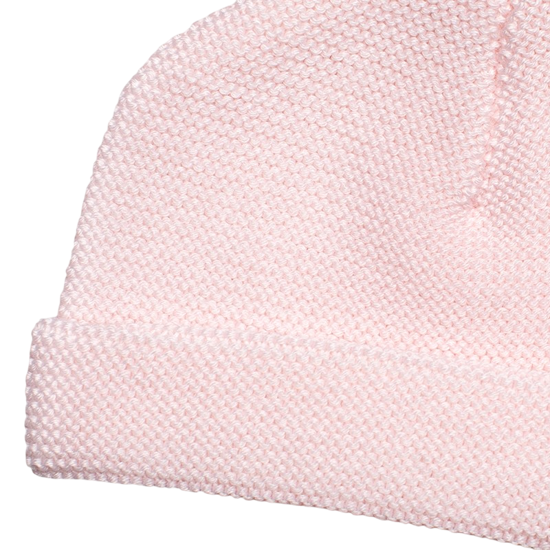 Mütze Merinowolle rosa