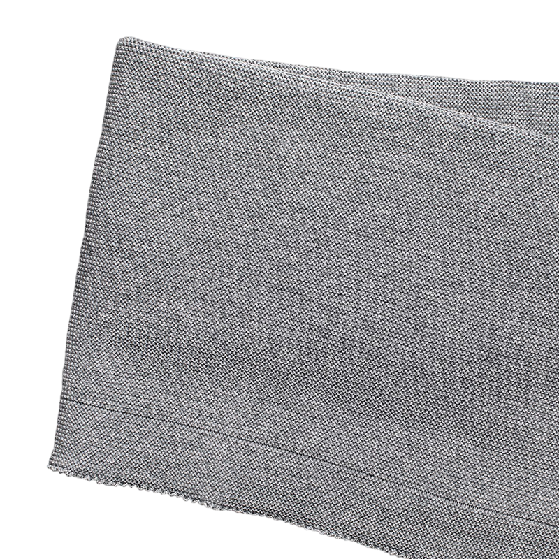 Babydecke Merinowolle grau-mélange