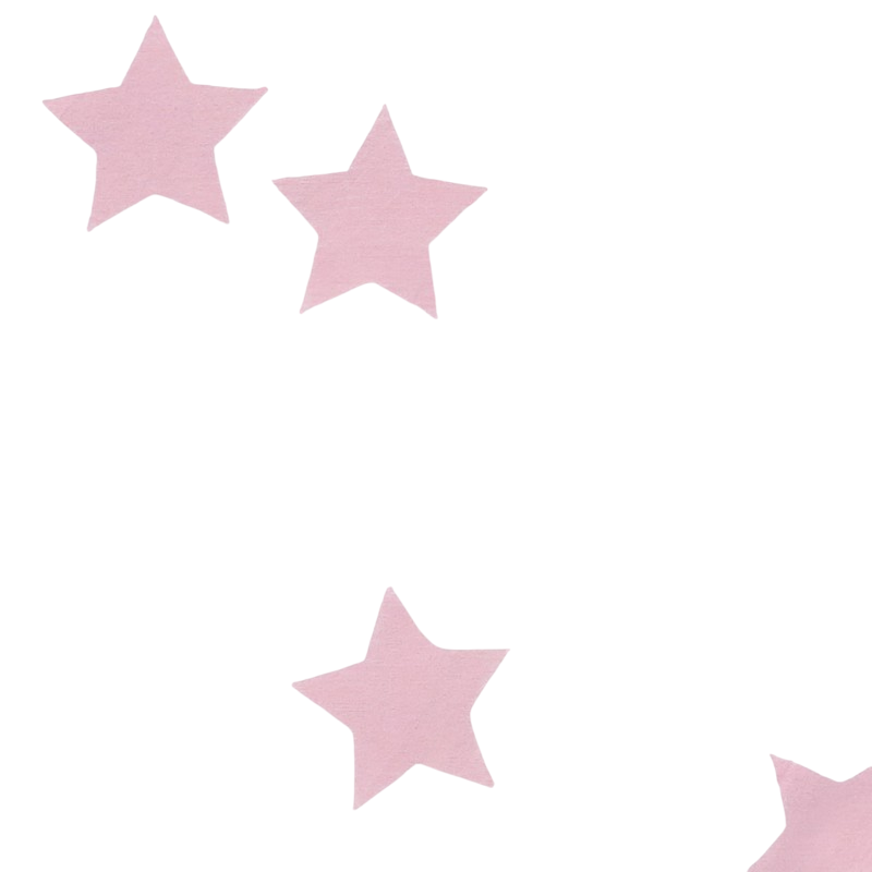 Comforter cover 90 x 120 stars rosé