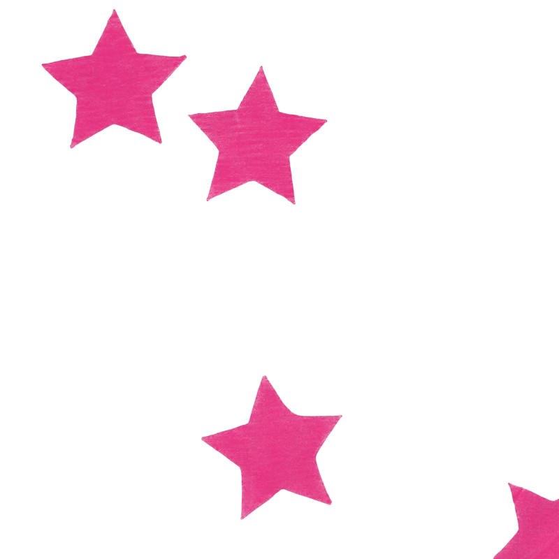 Comforter cover 90 x 120 stars pink