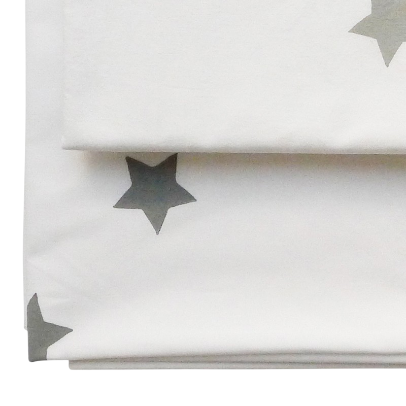 Comforter cover 135 x 200 stars gray
