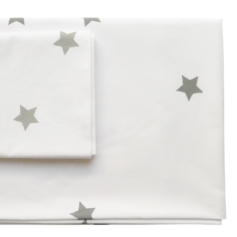 Comforter cover 160 x 210 stars gray