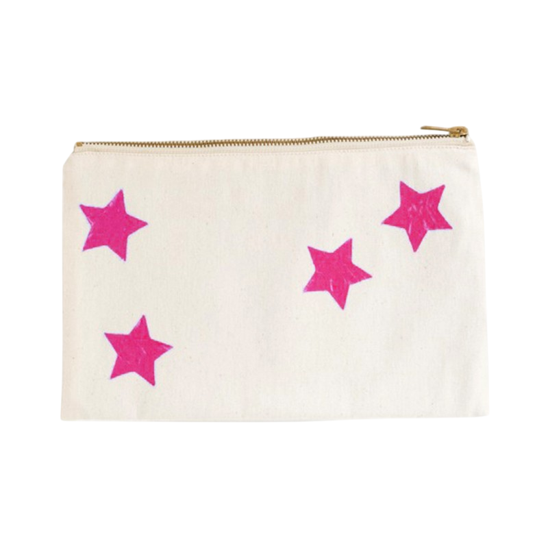 Toiletry bag stars pink