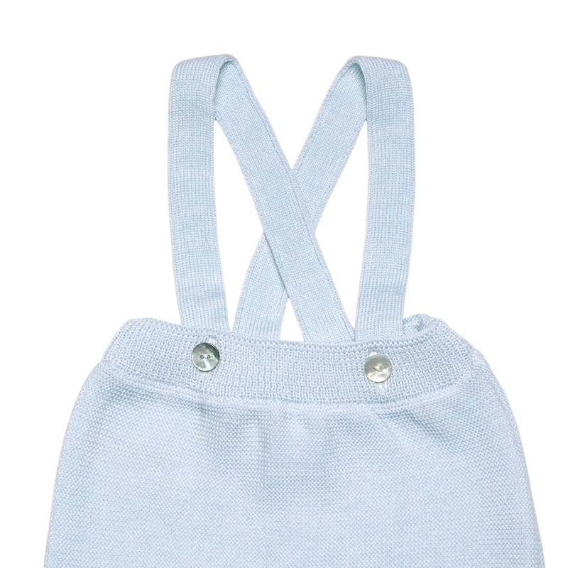 Bib shorts merino wool light blue