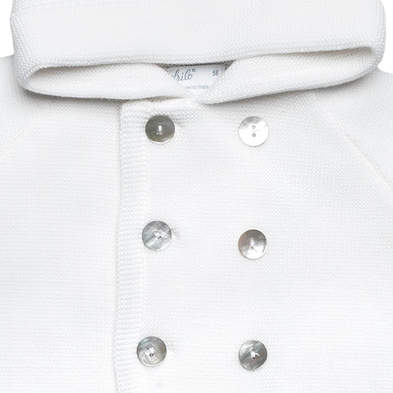 Mantel Merinowolle wollweiss