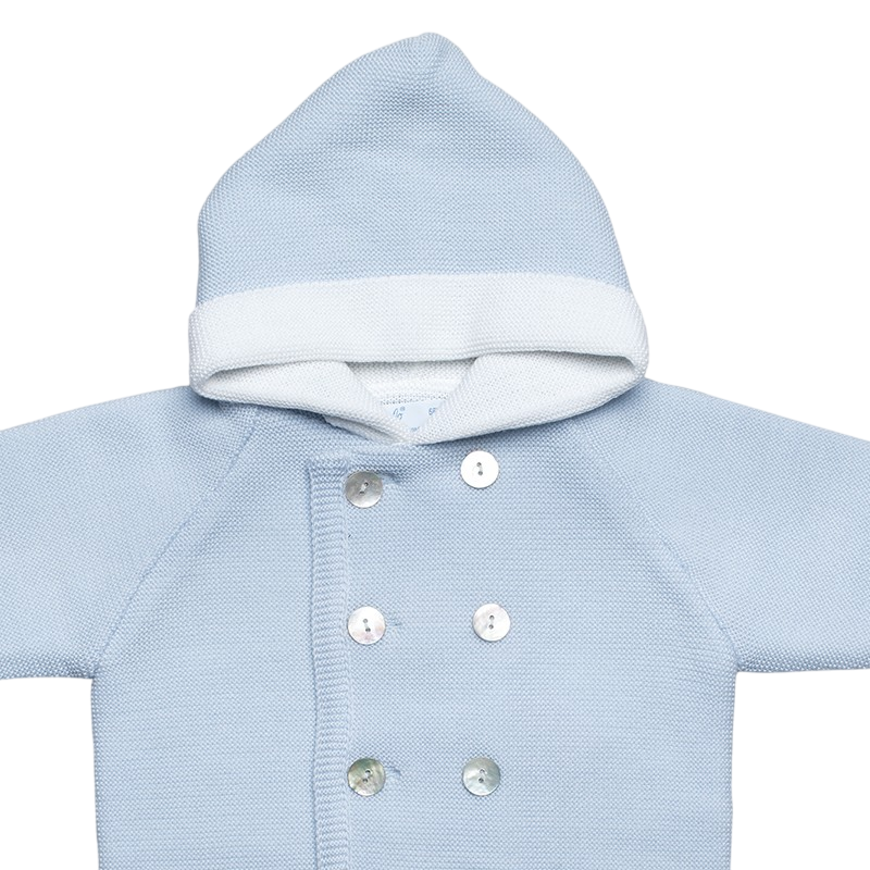 Mantel Merinowolle hellblau