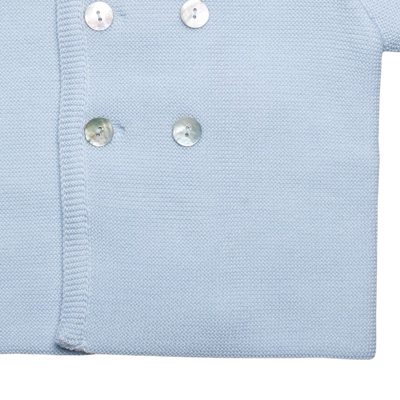 Mantel Merinowolle hellblau