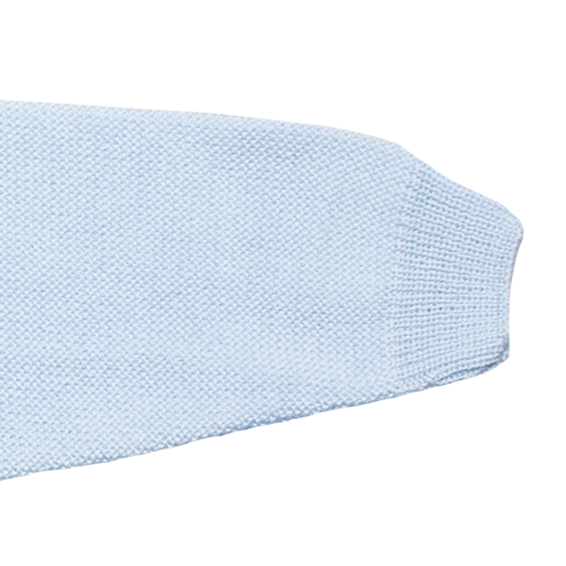 Baby jacket merino wool light blue