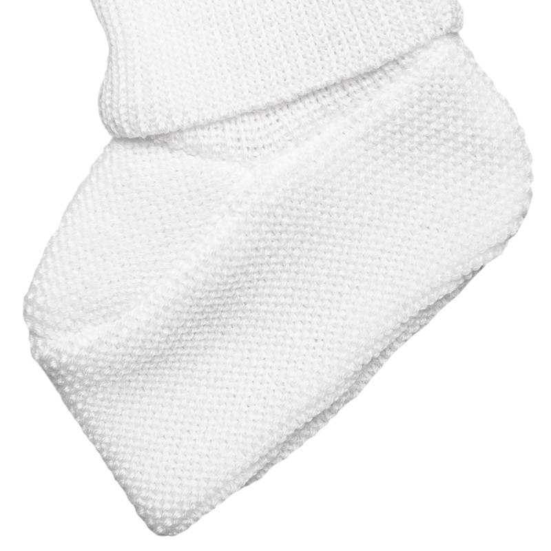 Babyschuhe Merinowolle wollweiss