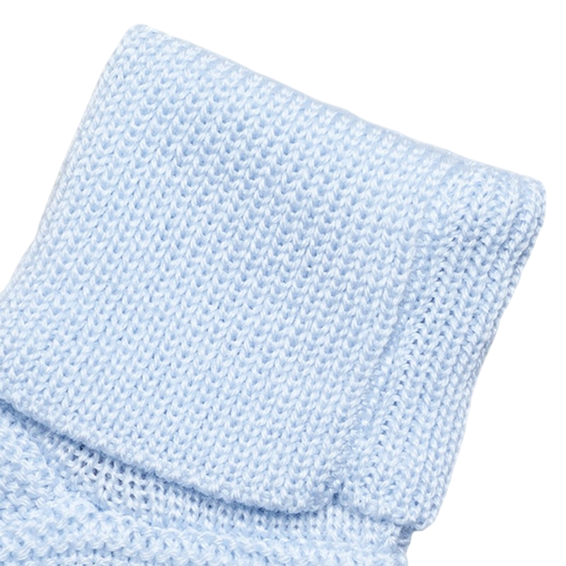 Babyschuhe Merinowolle hellblau