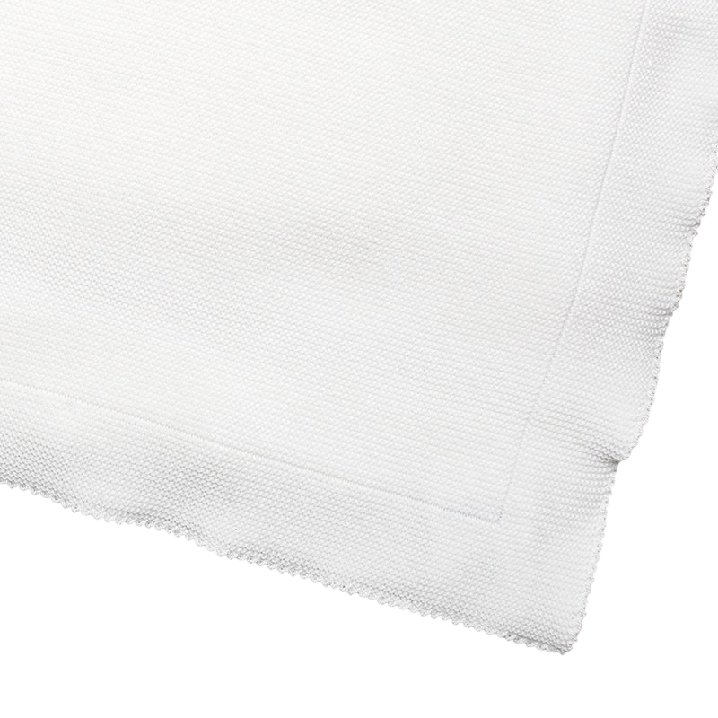 Babydecke Merinowolle wollweiss