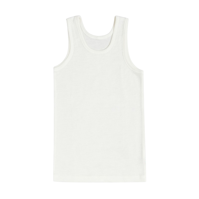 Top Merino PETIT COMBIN Pearl White